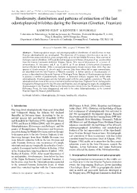 Biodiversity, Distribution and Patterns of Extinction of the Last Odontopleuroid Trilobites During the Devonian (Givetian, Frasnian)