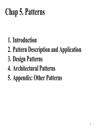 Chap 5. Patterns
