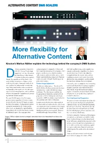 Flexibility for Alternative Content