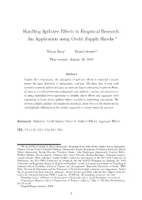 Handling Spillover Effects in Empirical Research: an Application Using
