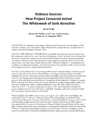 How Project Censored Joined the Whitewash of Serb Atrocities