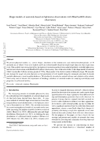 Shape Models of Asteroids Based on Lightcurve Observations with Blueeye600 Robotic Observatory