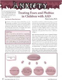 Treating Fears and Phobias in Children With