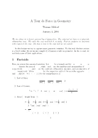 A Tour De Force in Geometry