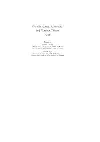 Combinatorics, Automata and Number Theory