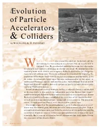Evolution of Particle Accelerators & Colliders