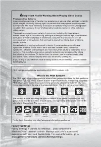 Family Settings Family Settings in Games for Windows – LIVE Complement Windows Vista® Parental Controls