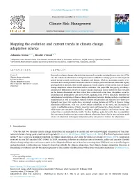 Mapping the Evolution and Current Trends in Climate Change Adaptation Science