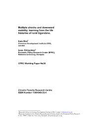 Multiple Shocks and Downward Mobility: Learning from the Life Histories of Rural Ugandans