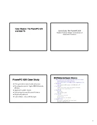 Powerpc 620 Case Study