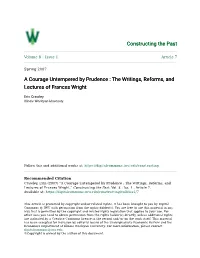 The Writings, Reforms, and Lectures of Frances Wright