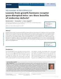 Lessons from Growth Hormone Receptor Gene-Disrupted Mice