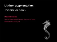 Lithium Augmentation Tortoise Or Hare?