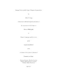 Baroque Poetics and the Logic of Hispanic Exceptionalism by Allen E