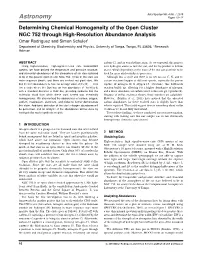 Determining Chemical Homogeneity of the Open Cluster NGC 752