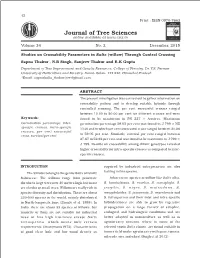 Journal of Tree Sciences