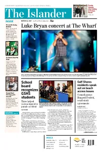 Luke Bryan Concert at the Wharf on the Island This Week, You May Run Into In-State Spring Breakers from Faulkner University and the Montgomery County Schools