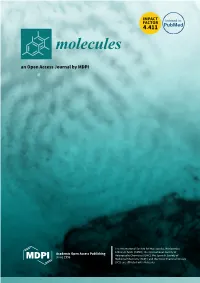 Molecules an Open Access Journal by MDPI