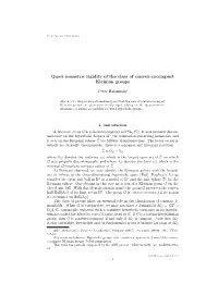 Quasi-Isometric Rigidity of the Class of Convex-Cocompact Kleinian Groups