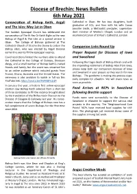 Diocese of Brechin: News Bulletin 6Th May 2021 Consecration of Bishop Keith, Argyll Cathedral in Oban