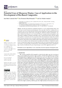 Potential Uses of Musaceae Wastes: Case of Application in the Development of Bio-Based Composites