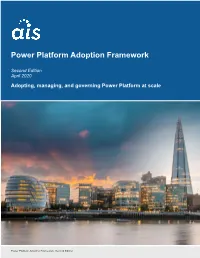 Power Platform Adoption Framework