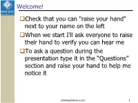 Web Age Webinar Series