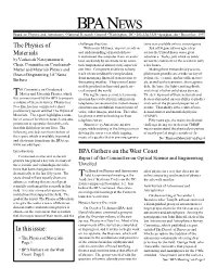 BPA Newsletter For