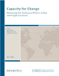 Capacity for Change Reforming U.S