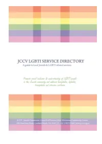 JCCV GBLTI Service Directory