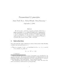 Parametrized ♢ Principles