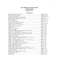 ALL PHOTO Collections SORTED INDEX February 2012