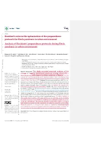 Resident's Roles in the Optimization of the Preparedness Protocols For