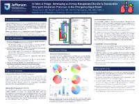 Developing an Airway Management Bundle to Standardize Emergent