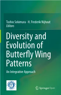 Toshio Sekimura · H. Frederik Nijhout Editors an Integrative Approach