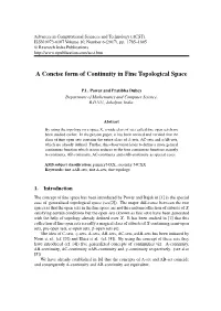 A Concise Form of Continuity in Fine Topological Space