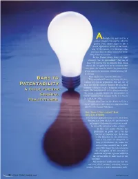 Bars to Patentability Bars to Patentability