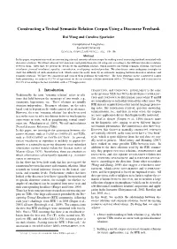 Constructing a Textual Semantic Relation Corpus Using a Discourse Treebank