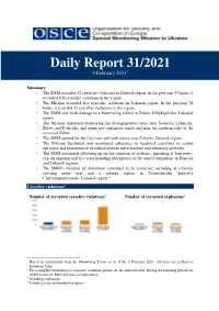 Daily Report 31/2021 9 February 2021 1