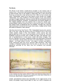 From Its First Occupation by Europeans After 1788, the Steep Slopes on The