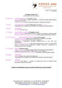 Ottobre in Rosa 2017 P R O G R a M M a D El M E S E