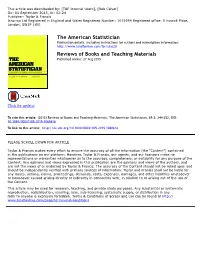 The American Statistician