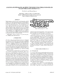 Analysis and Integrated Architecture Design for Overlap Smooth and In-Loop Deblocking Filter in Vc-1
