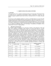 Chapter - One: Agriculture and Allied Activities