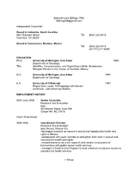 Deborah Lynn Billings, Phd Dbillings08@Gmail.Com