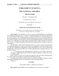Hansard Report Is for Information Purposes Only