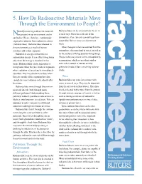 How Do Radioactive Materials Move Through the Environment to People?