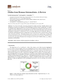 Olefins from Biomass Intermediates: a Review