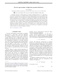 Wavelet Representation of Light-Front Quantum Field Theory