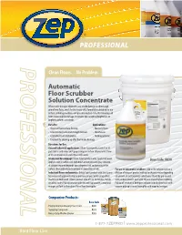 Automatic Floor Scrubber Solution Concentrate
